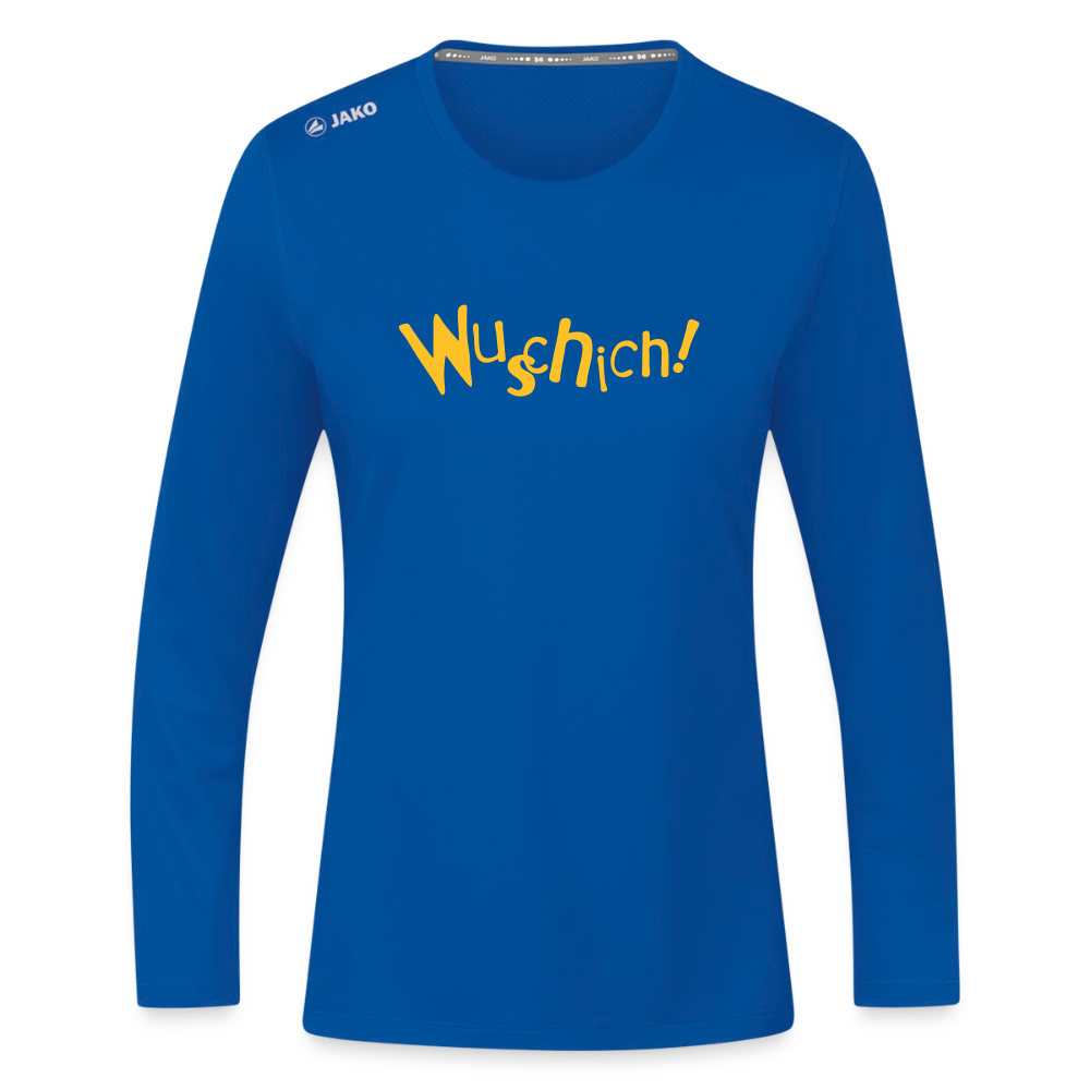 Wuschich! - Frauen Sport Langarmshirt - Royalblau