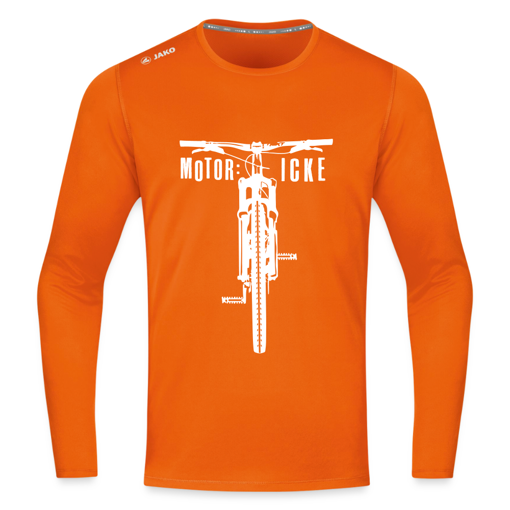 Motor icke - Männer Sport Langamshirt - Neonorange