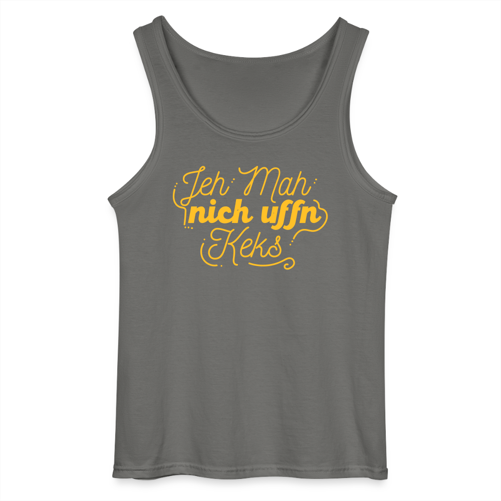 Jeh mah nich uffn Keks gelb - Männer Tank Top - Anthrazit