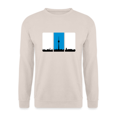 Berliner Skyline in Streifen - Unisex Pullover