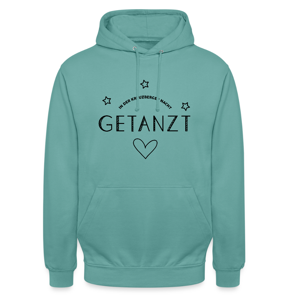 Getanzt in der Kreuzberger Nacht - Unisex Hoodie - Pastelltürkis