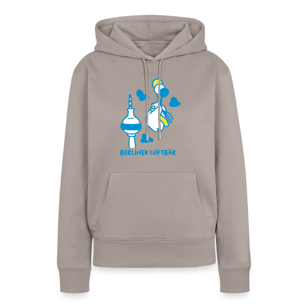 Berliner Luftbär - Frauen Premium Hoodie - Taupe