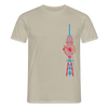 Fernsehturm der Fahrräder - Männer Premium T-Shirt - Sandbeige