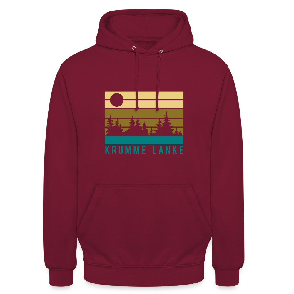Krumme Lanke - Unisex Hoodie - Bordeaux
