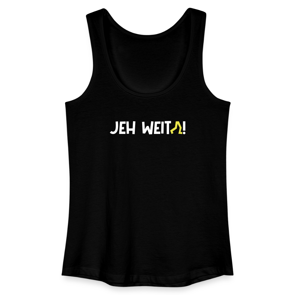 Jeh Weita! - Frauen Bio Tank Top - Schwarz