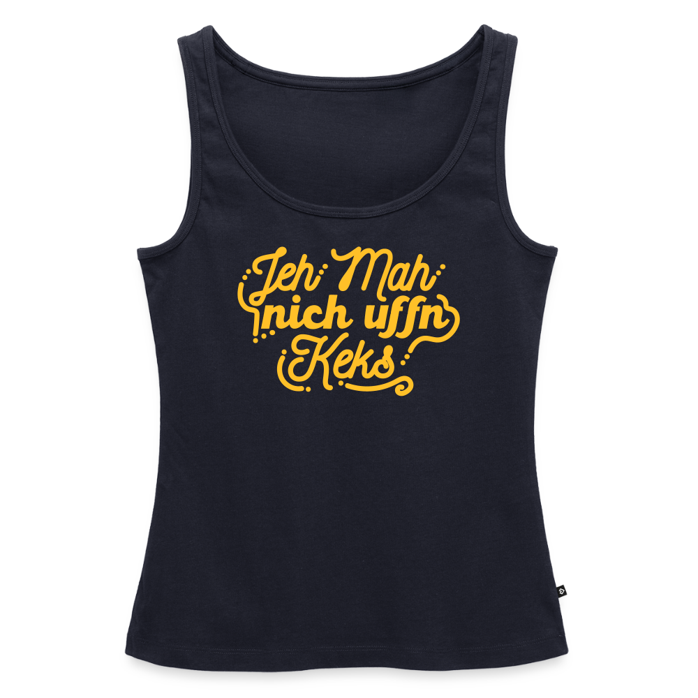 Jeh mah nich uffn Keks gelb - Frauen Bio Tank Top - Navy