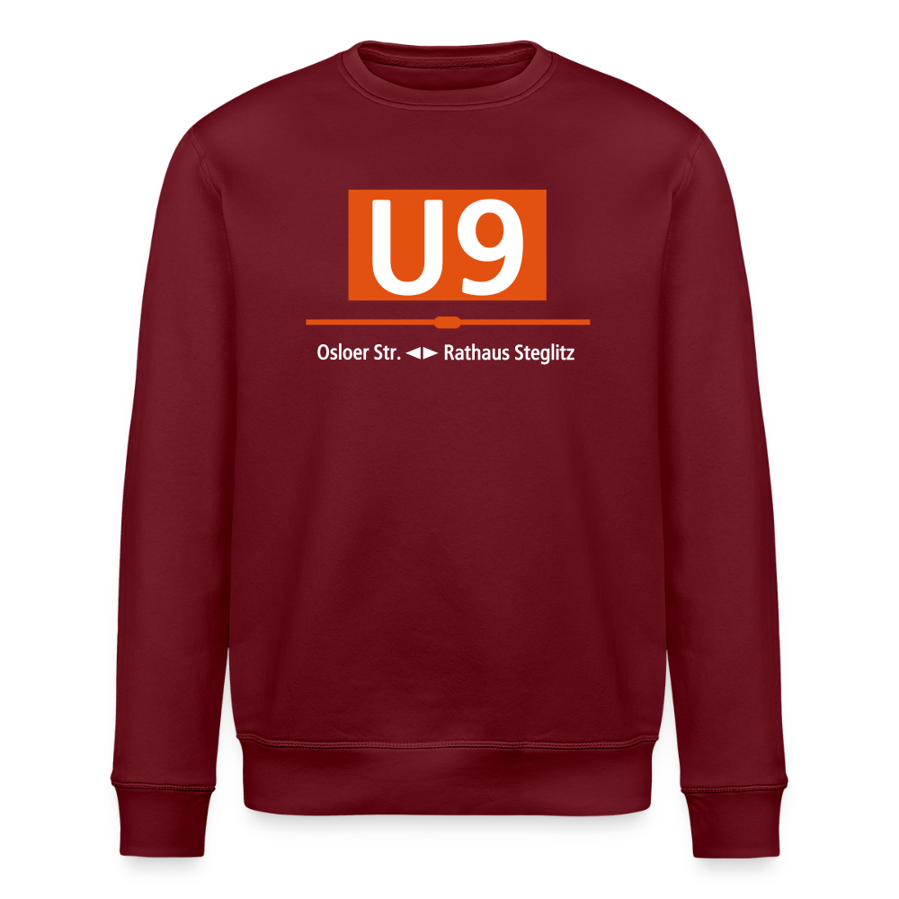 U9 - Unisex Bio Sweatshirt - Burgunderrot