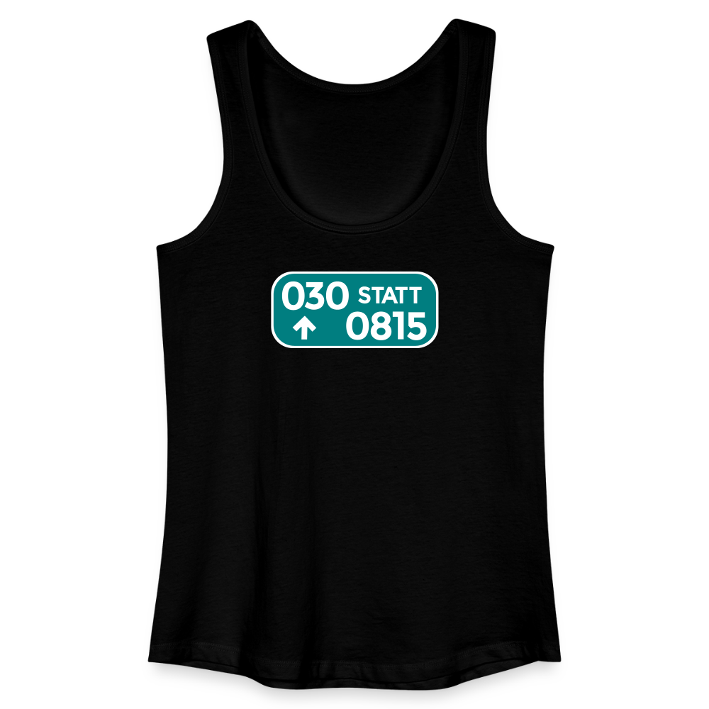 030 statt 0815 - Frauen Bio Tank Top - Schwarz