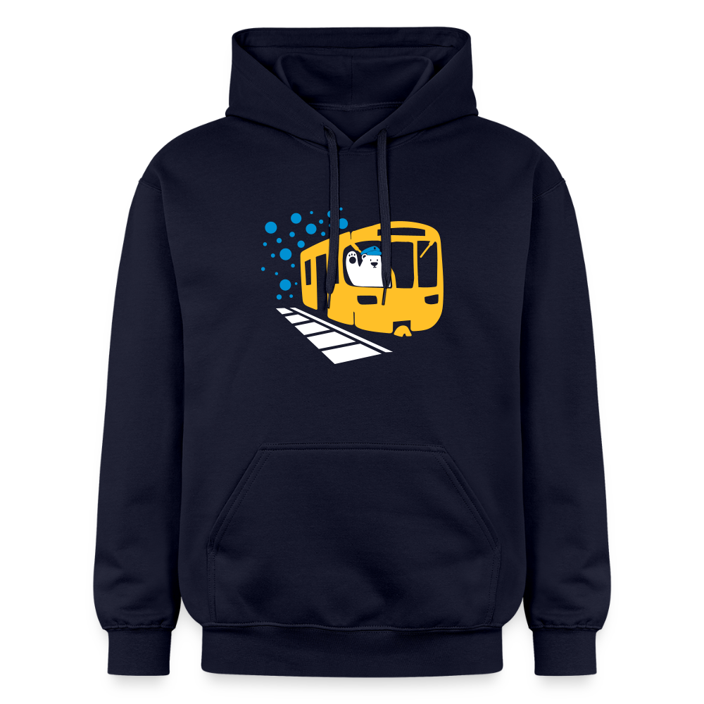 Bär in U-Bahn Kommt - Hoodie - Navy