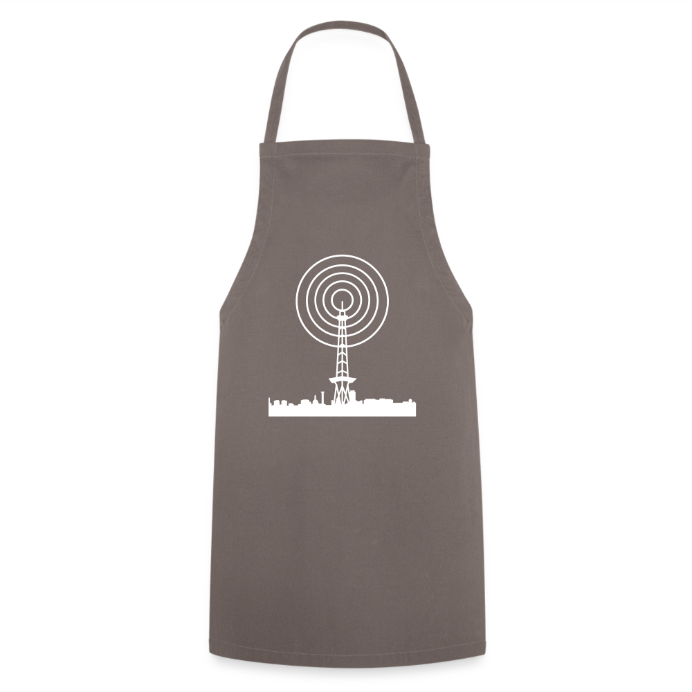 Funkturm im Fokus - Kochschürze - Grau