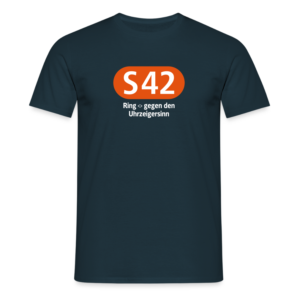 S42 - Männer Premium T-Shirt - Navy