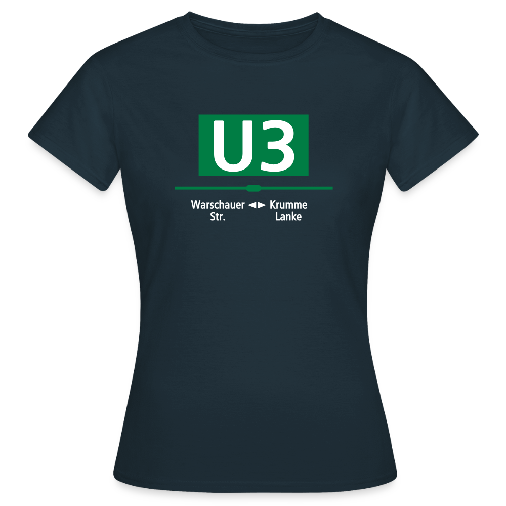 U3 - Frauen Premium T-Shirt - Navy