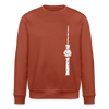 Fernsehturm Zick zack - Unisex Bio Sweatshirt - Terrakotta