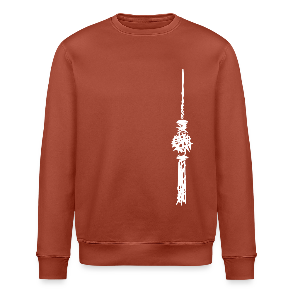Fernsehturm Zick zack - Unisex Bio Sweatshirt - Terrakotta