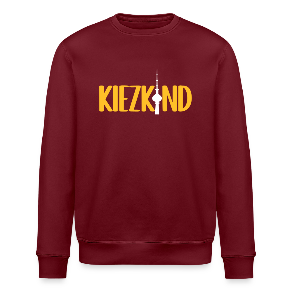 Kiezkind - Unisex Bio Sweatshirt - Burgunderrot