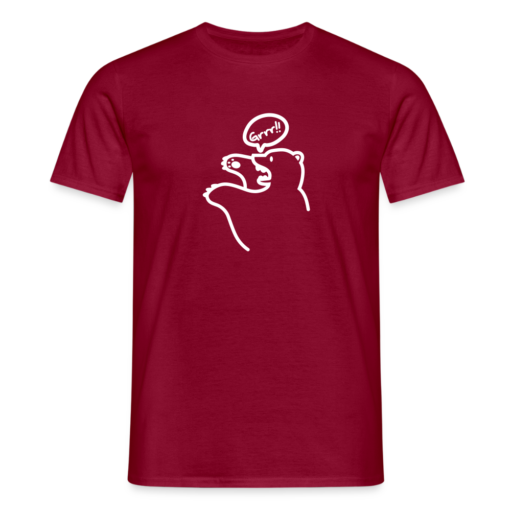 Böser Berliner Bär - Männer Premium T-Shirt - Ziegelrot