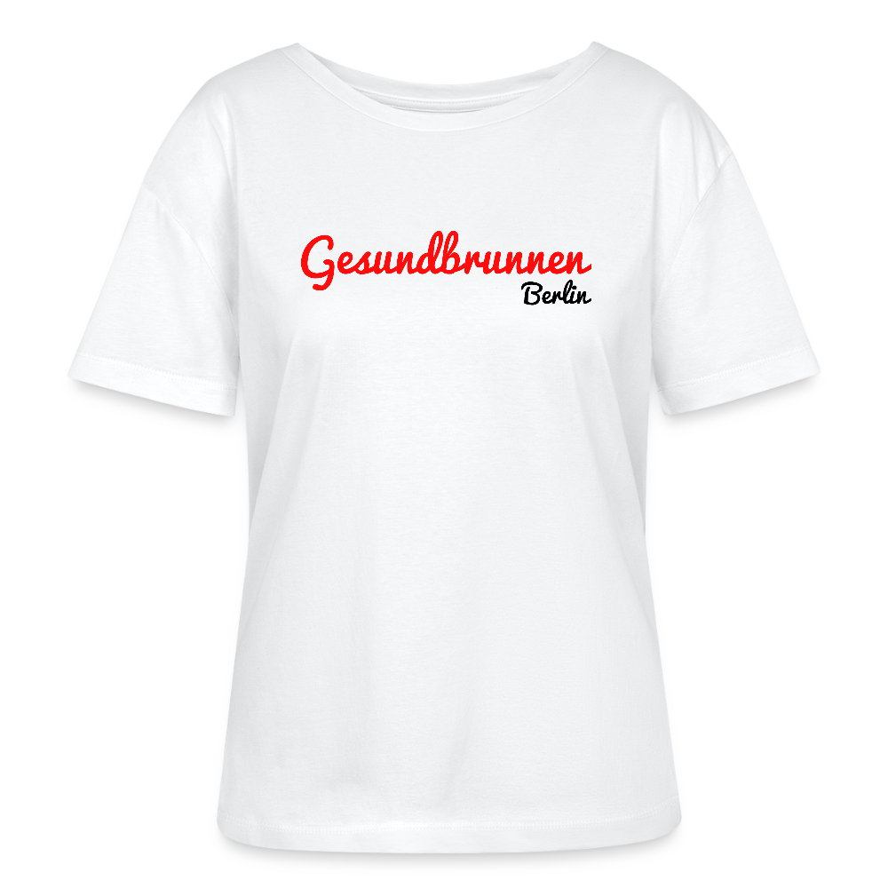 Gesundbrunnen Berlin - Relaxed Rundhals Frauen Bio-T-Shirt - Weiß