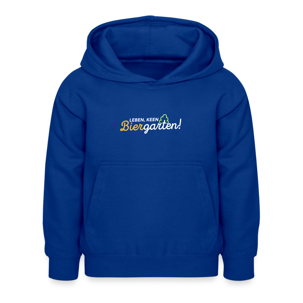Leben, keen Biergarten! - Kinder Hoodie - Royalblau