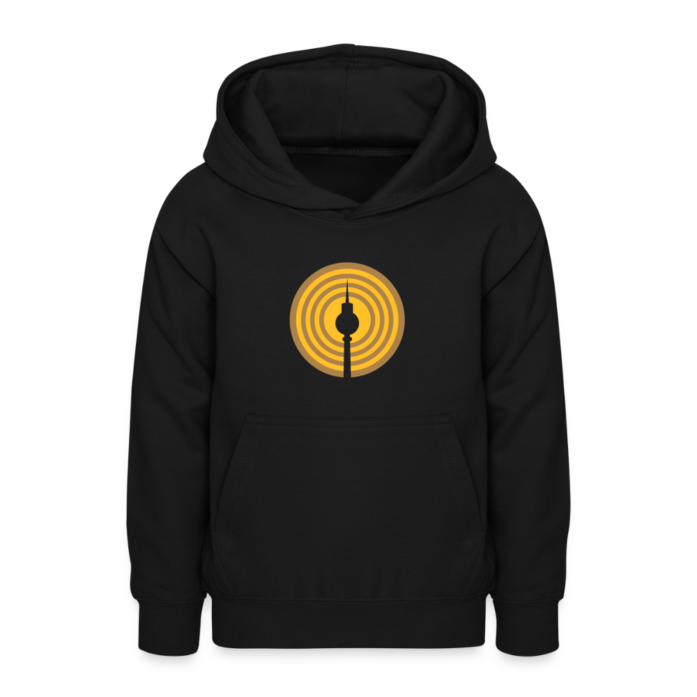 Berlin im Fokus - Teenager Hoodie - Schwarz