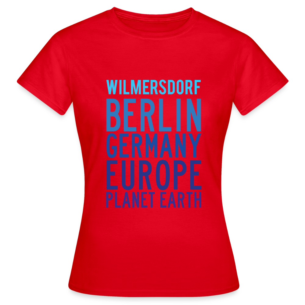 Wilmersdorf Planet Earth - Frauen Premium T-Shirt - Rot
