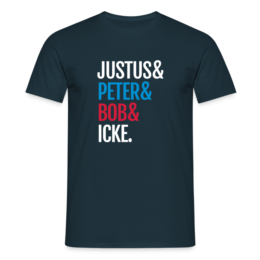 Justus & Peter & Bob & Icke - Männer Premium T-Shirt - Navy