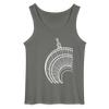 Der Turm von unten - weiß - Männer Tank Top - Anthrazit
