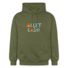 Allet Easy! - Hoodie - Militärgrün