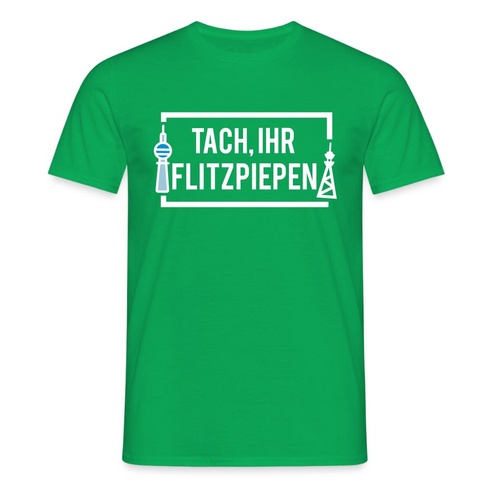 Tach ihr Flitzpiepen - Männer Premium T-Shirt - Kelly Green