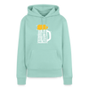 Ick kieke, staune, wunda mir, wie'n kühles Bier jefällt mir hier - Frauen Premium Hoodie - Mint 