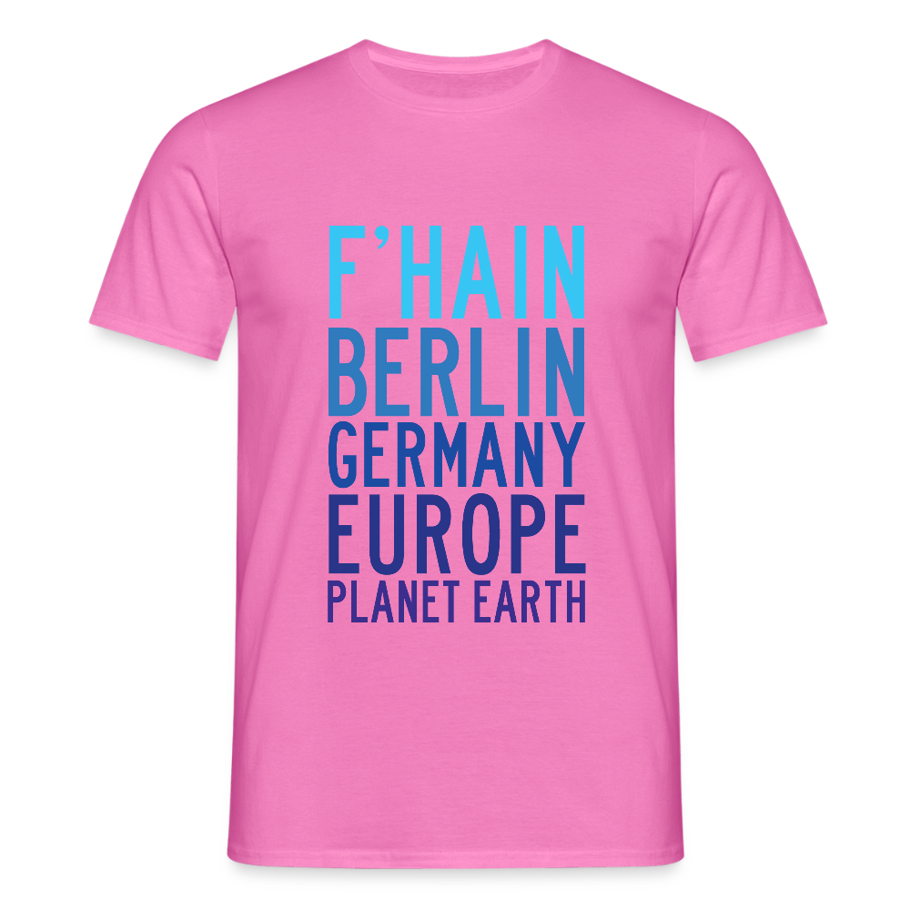 F'hain - Planet Earth - Männer Premium T-Shirt - Pink