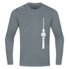 Fernsehturm Zick zack - Männer Sport Langamshirt - Grau