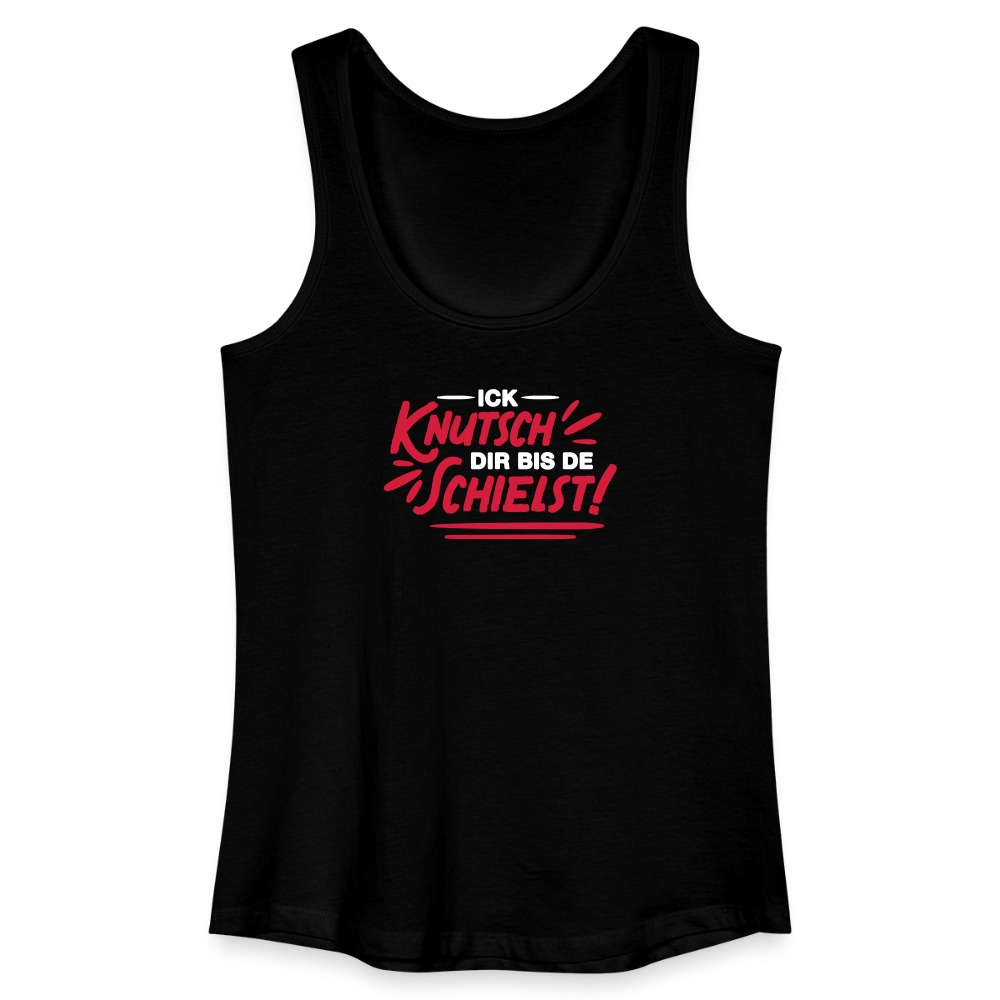 Ick knutsch dir! - Frauen Bio Tank Top - Schwarz