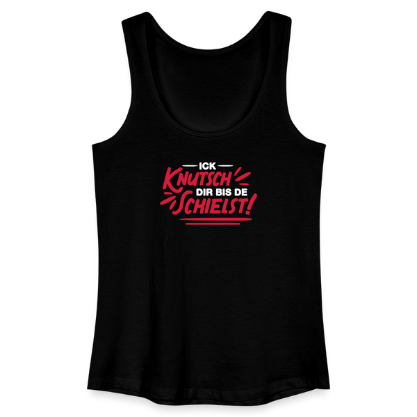 Ick knutsch dir! - Frauen Bio Tank Top - Schwarz