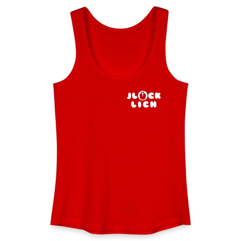 Jlücklich - Frauen Bio Tank Top - Rot