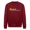 Lächeln is keen Jesichtsbruch - Unisex Bio Sweatshirt - Burgunderrot