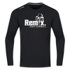 Remix. - Männer Sport Langamshirt - Schwarz