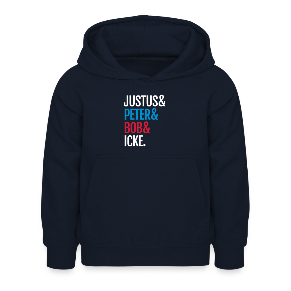 Justus & Peter & Bob & Icke - Kinder Hoodie - Navy
