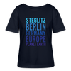 Steglitz Planet Earth - Relaxed Rundhals Frauen Bio-T-Shirt - Navy