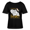 Stockholm oder Steglitz - Relaxed Rundhals Frauen Bio-T-Shirt - Schwarz
