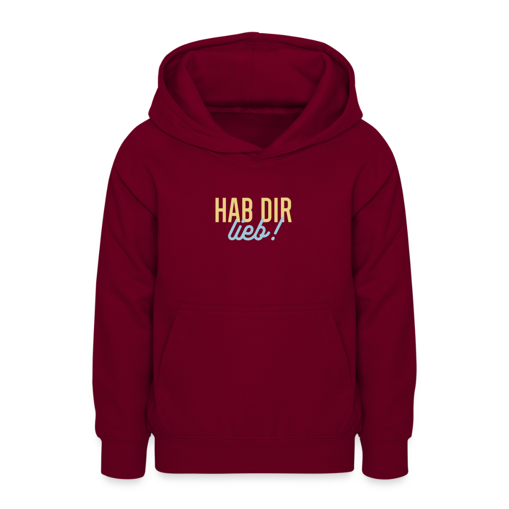 Hab Dir Lieb! - Teenager Hoodie - Bordeaux