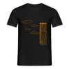 Carillon mit Wolken - Männer Premium T-Shirt - Schwarz