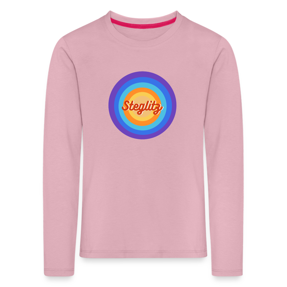 Steglitz Retro - Kinder Langarmshirt - Hellrosa