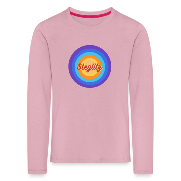 Steglitz Retro - Kinder Langarmshirt - Hellrosa