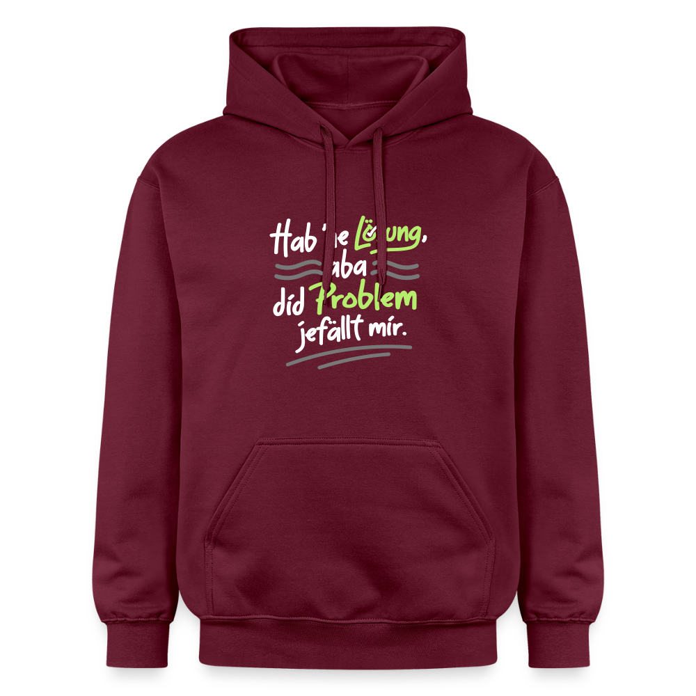Hab 'ne Lösung, aba did Problem jefällt mir. - Hoodie - Maroon