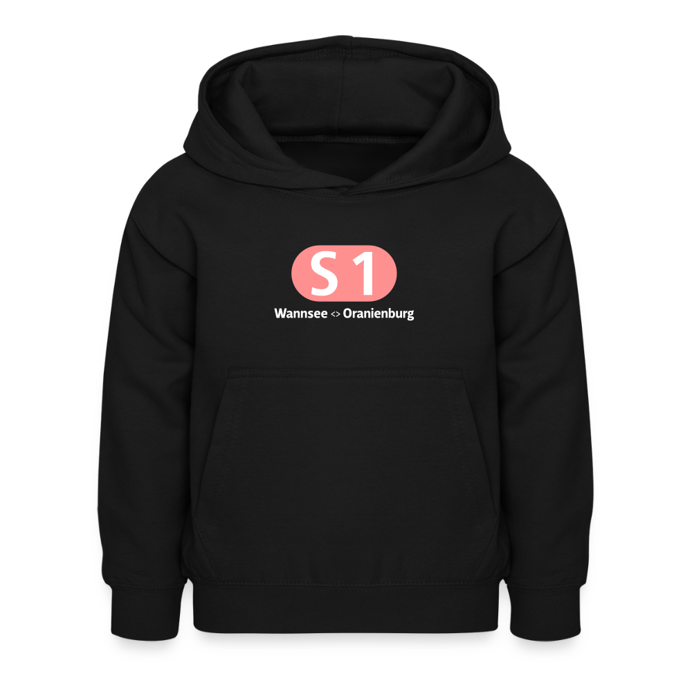 S1 - Kinder Premium Hoodie - Schwarz