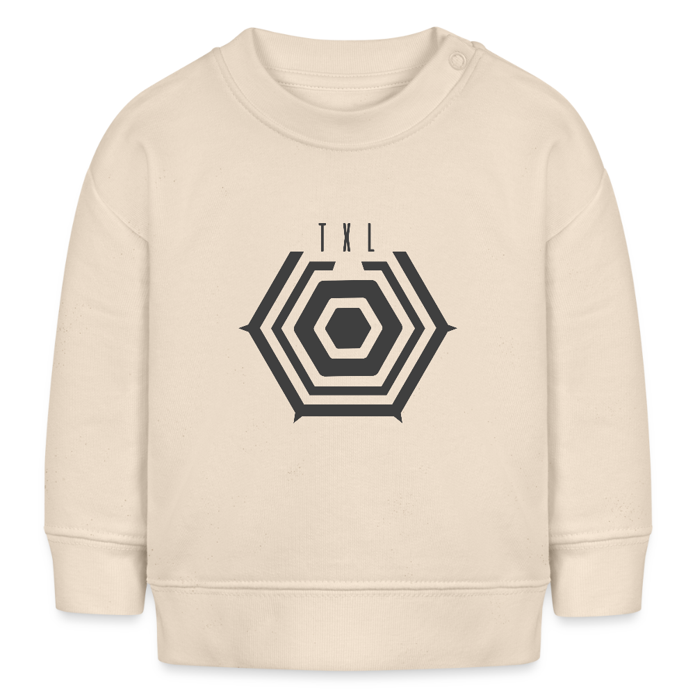 Tegel TXL Umrisse - Baby Bio Pullover - Weißgrau