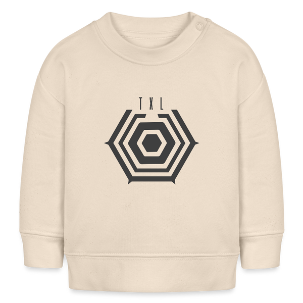 Tegel TXL Umrisse - Baby Bio Pullover - Weißgrau