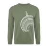 Der Turm von unten - weiß - Unisex Pullover - Armeegrün