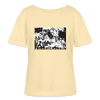 Friedrichshain Graffiti - Relaxed Rundhals Frauen Bio-T-Shirt - Creme