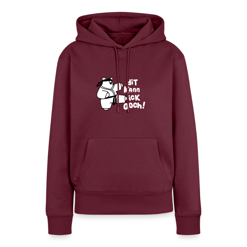 Dit kann ick ooch! - Frauen Premium Hoodie - Burgunderrot